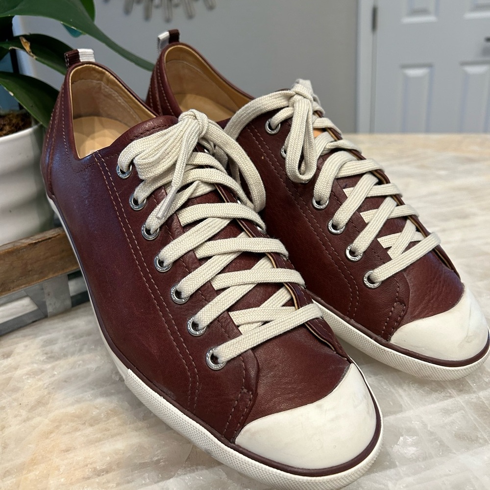 Mens COACH leather sneakers
